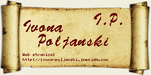 Ivona Poljanski vizit kartica